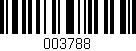 Código de barras (EAN, GTIN, SKU, ISBN): '003788'