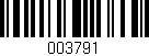 Código de barras (EAN, GTIN, SKU, ISBN): '003791'