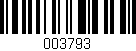 Código de barras (EAN, GTIN, SKU, ISBN): '003793'