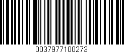 Código de barras (EAN, GTIN, SKU, ISBN): '0037977100273'