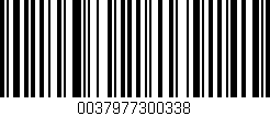 Código de barras (EAN, GTIN, SKU, ISBN): '0037977300338'