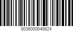 Código de barras (EAN, GTIN, SKU, ISBN): '0038000849824'
