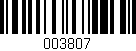 Código de barras (EAN, GTIN, SKU, ISBN): '003807'