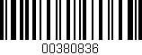 Código de barras (EAN, GTIN, SKU, ISBN): '00380836'