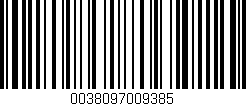 Código de barras (EAN, GTIN, SKU, ISBN): '0038097009385'