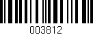 Código de barras (EAN, GTIN, SKU, ISBN): '003812'