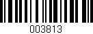 Código de barras (EAN, GTIN, SKU, ISBN): '003813'
