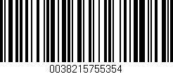 Código de barras (EAN, GTIN, SKU, ISBN): '0038215755354'