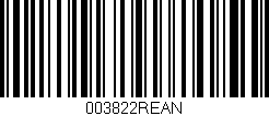 Código de barras (EAN, GTIN, SKU, ISBN): '003822REAN'