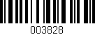 Código de barras (EAN, GTIN, SKU, ISBN): '003828'