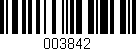 Código de barras (EAN, GTIN, SKU, ISBN): '003842'