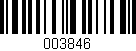 Código de barras (EAN, GTIN, SKU, ISBN): '003846'