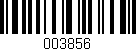 Código de barras (EAN, GTIN, SKU, ISBN): '003856'