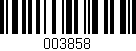 Código de barras (EAN, GTIN, SKU, ISBN): '003858'