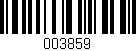 Código de barras (EAN, GTIN, SKU, ISBN): '003859'