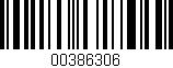 Código de barras (EAN, GTIN, SKU, ISBN): '00386306'