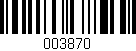 Código de barras (EAN, GTIN, SKU, ISBN): '003870'
