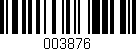 Código de barras (EAN, GTIN, SKU, ISBN): '003876'