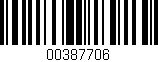 Código de barras (EAN, GTIN, SKU, ISBN): '00387706'
