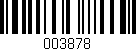 Código de barras (EAN, GTIN, SKU, ISBN): '003878'
