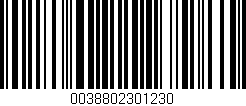 Código de barras (EAN, GTIN, SKU, ISBN): '0038802301230'