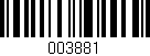 Código de barras (EAN, GTIN, SKU, ISBN): '003881'