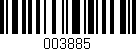 Código de barras (EAN, GTIN, SKU, ISBN): '003885'