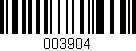 Código de barras (EAN, GTIN, SKU, ISBN): '003904'