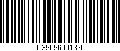 Código de barras (EAN, GTIN, SKU, ISBN): '0039096001370'