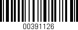 Código de barras (EAN, GTIN, SKU, ISBN): '00391126'