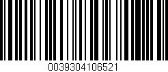 Código de barras (EAN, GTIN, SKU, ISBN): '0039304106521'