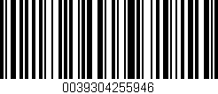 Código de barras (EAN, GTIN, SKU, ISBN): '0039304255946'