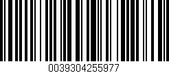 Código de barras (EAN, GTIN, SKU, ISBN): '0039304255977'