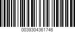 Código de barras (EAN, GTIN, SKU, ISBN): '0039304361746'