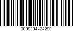 Código de barras (EAN, GTIN, SKU, ISBN): '0039304424298'
