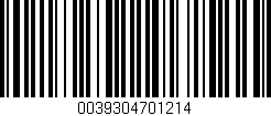 Código de barras (EAN, GTIN, SKU, ISBN): '0039304701214'