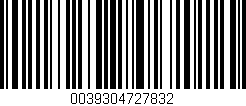 Código de barras (EAN, GTIN, SKU, ISBN): '0039304727832'
