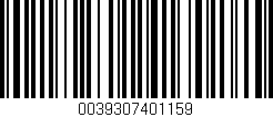 Código de barras (EAN, GTIN, SKU, ISBN): '0039307401159'