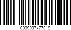 Código de barras (EAN, GTIN, SKU, ISBN): '0039307477819'