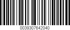 Código de barras (EAN, GTIN, SKU, ISBN): '0039307642040'