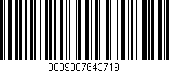 Código de barras (EAN, GTIN, SKU, ISBN): '0039307643719'