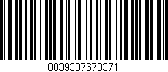 Código de barras (EAN, GTIN, SKU, ISBN): '0039307670371'
