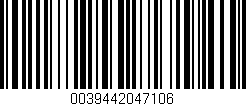 Código de barras (EAN, GTIN, SKU, ISBN): '0039442047106'