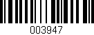 Código de barras (EAN, GTIN, SKU, ISBN): '003947'