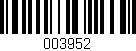 Código de barras (EAN, GTIN, SKU, ISBN): '003952'