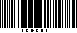 Código de barras (EAN, GTIN, SKU, ISBN): '0039603089747'