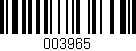 Código de barras (EAN, GTIN, SKU, ISBN): '003965'