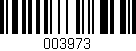 Código de barras (EAN, GTIN, SKU, ISBN): '003973'