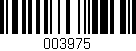 Código de barras (EAN, GTIN, SKU, ISBN): '003975'
