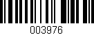 Código de barras (EAN, GTIN, SKU, ISBN): '003976'